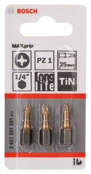 Насадка-бита Max Grip PZ 1, 25 mm 2607001591 (2.607.001.591)